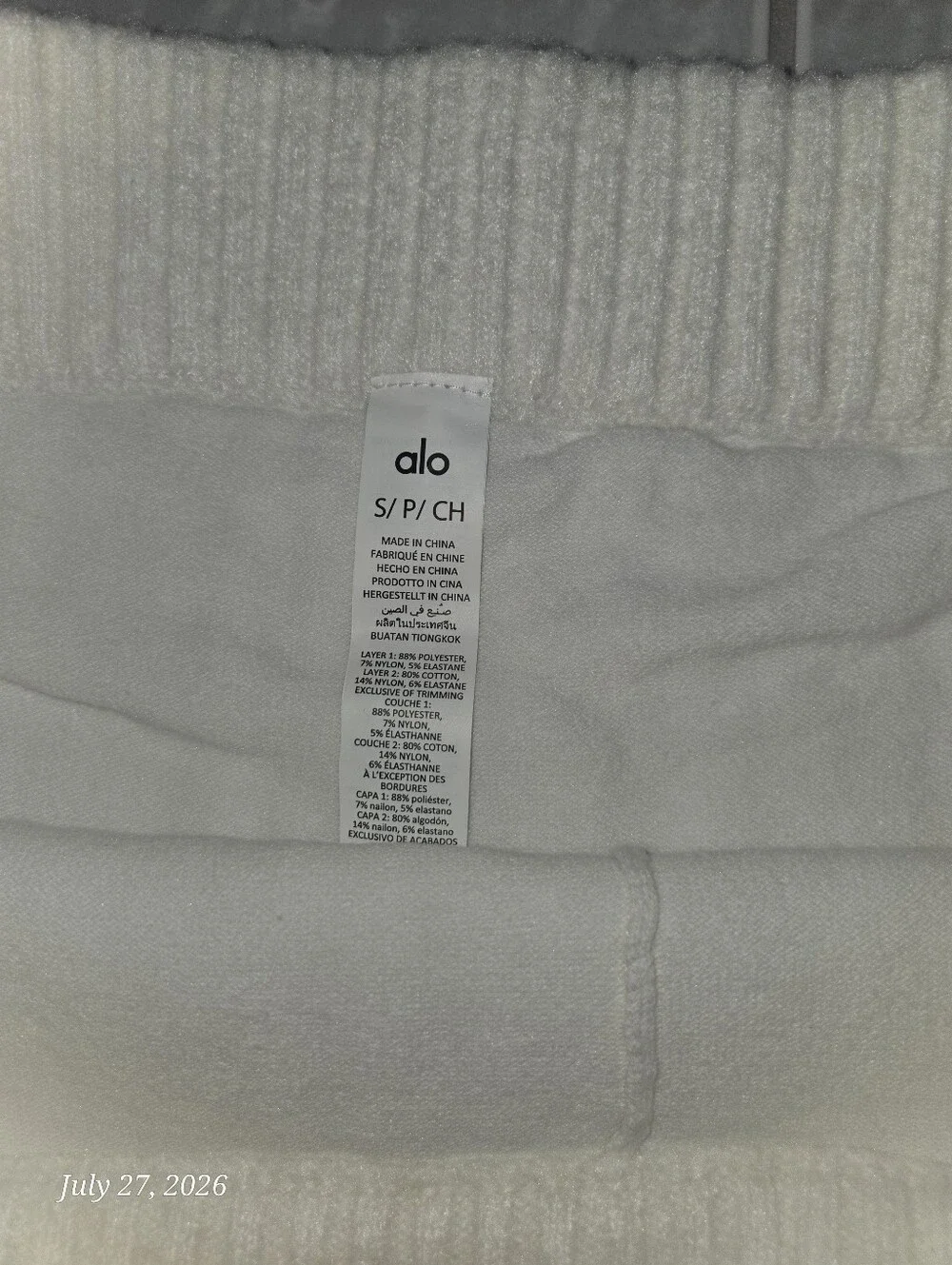 Alo Yoga Cable Knit Winter Bliss Mini Skirt